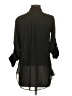 DKNYC 100% Polyester Black 3/4 Sleeve Blouse Size XS - photo 2