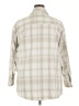 H&M Plaid Tan Long Sleeve Blouse Size XXL - photo 2