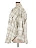 H&M Plaid Tan Long Sleeve Blouse Size XXL - photo 5