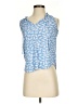Ann Taylor LOFT 100% Rayon Blue Sleeveless Blouse Size XS - photo 1