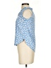 Ann Taylor LOFT 100% Rayon Blue Sleeveless Blouse Size XS - photo 5