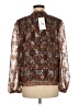 Current Air Brown Long Sleeve Blouse Size M - photo 2