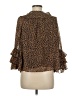 CeCe 100% Polyester Brown 3/4 Sleeve Blouse Size M - photo 2