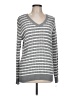 Style&Co 100% Rubber Stripes Gray Pullover Sweater Size L - photo 1