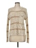 Lovestitch Metallic Tan Pullover Sweater Size M - photo 1
