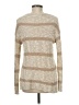 Lovestitch Metallic Tan Pullover Sweater Size M - photo 2