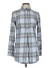 Tyler Boe 100% Cotton Plaid Gray Long Sleeve Button-Down Shirt Size XS - photo 1