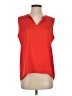 Ann Taylor 100% Polyester Orange Sleeveless Blouse Size S - photo 1