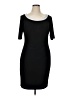 Chaps Solid Black Casual Dress Size XL - photo 1