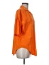 Unbranded Orange 3/4 Sleeve Button-Down Shirt Size M - photo 4