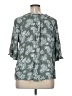 Naif Floral Green Gray 3/4 Sleeve Blouse Size 1X (estimated) - photo 2