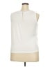 Elle 100% Polyester White Sleeveless Blouse Size XXL - photo 2
