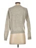Minnie Rose Metallic Silver Pullover Sweater Size S - photo 2