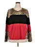 Unbranded 100% Polyester Animal Print Red Long Sleeve T-Shirt Size XXL - photo 1