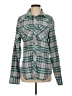 Assorted Brands Plaid Teal Long Sleeve Button-Down Shirt Size S - photo 1