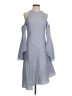 Scripted Gray Blue Cocktail Dress Size S - photo 1