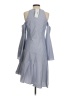 Scripted Gray Blue Cocktail Dress Size S - photo 2