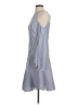 Scripted Gray Blue Cocktail Dress Size S - photo 5
