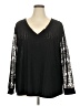 Shein Curve Black Long Sleeve T-Shirt Size 18 Plus (3) - photo 1