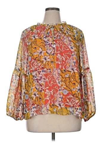 By Design 3/4 Sleeve Blouse (view 1)