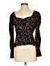 ABound 100% Viscose Black Long Sleeve Top Size S - photo 1