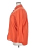 Unbranded Solid Orange 3/4 Sleeve Button-Down Shirt Size XXL - photo 5