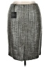 St. John Tweed Gray Silver Wool Skirt Size 14 - photo 2