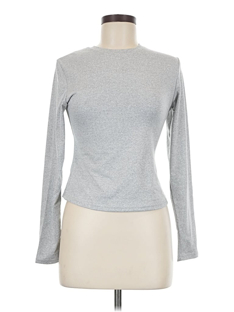 Assorted Brands Long Sleeve T-shirt In Gray