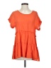 She + Sky Orange Short Sleeve Blouse Size S - photo 1