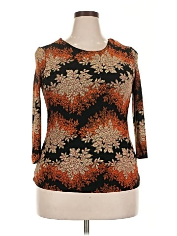 Brittany Black 3/4 Sleeve Top (view 1)