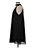 Aqua 100% Polyester Solid Black Casual Dress Size S - photo 5