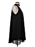 Aqua 100% Polyester Solid Black Casual Dress Size S - photo 4