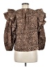 Ulla Johnson 100% Cotton Brown Long Sleeve Blouse Size 6 - photo 2