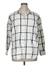 Universal Thread Plaid Ivory 3/4 Sleeve Button-Down Shirt Size XL - photo 1