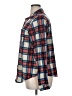 Eden & Olivia 100% Polyester Plaid Blue Long Sleeve Blouse Size XL - photo 5