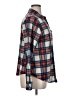Eden & Olivia 100% Polyester Plaid Blue Long Sleeve Blouse Size XL - photo 4