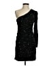 Shein 100% Polyester Stars Black Cocktail Dress Size 4 - photo 1