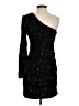 Shein 100% Polyester Stars Black Cocktail Dress Size 4 - photo 2
