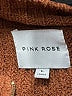 Pink Rose 100% Polyester Brown Pullover Sweater Size L - photo 4