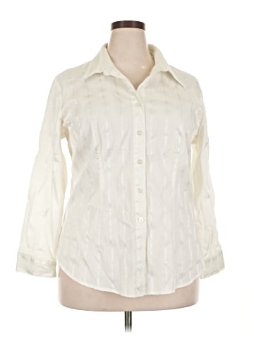 Lee 3/4 Sleeve Button-Down Shirt (view 1)