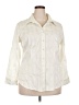 Lee Ivory 3/4 Sleeve Button-Down Shirt Size 2X - photo 1