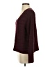 Ann Taylor LOFT 100% Cotton Burgundy Pullover Sweater Size S - photo 5