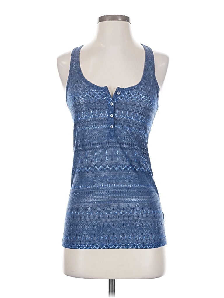 Pre-owned American Eagle Outfitters Tank Top Blue Halter Neckline Tops