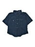 Girl Krazy Polka Dots Blue Short Sleeve Button-Down Shirt Size L (youth) - photo 1