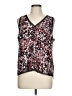 Halogen 100% Polyester Burgundy Sleeveless Blouse Size L - photo 1