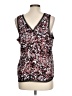 Halogen 100% Polyester Burgundy Sleeveless Blouse Size L - photo 2