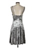 Calvin Klein Metallic Silver Cocktail Dress Size 2 - photo 2