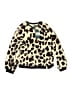 Kipp 100% Polyester Animal Print Gold Pullover Sweater Size 8 - photo 1