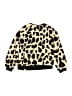 Kipp 100% Polyester Animal Print Gold Pullover Sweater Size 8 - photo 2
