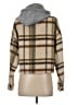 Ci Sono 100% Polyester Plaid Brown Coat Size S - photo 2